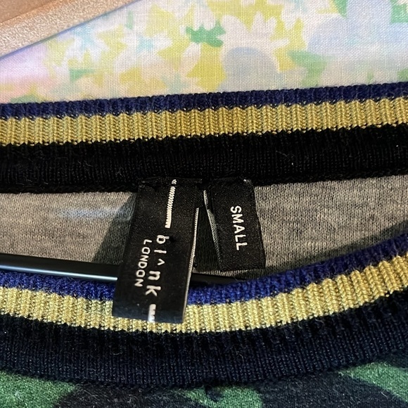 Anthropologie X Bl^nk London | Monstera Knit Top w. Billowy Eyelet Sleeves Small - Picture 5 of 9